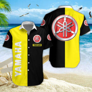 Chemise Hawaïenne Yamaha Yellow