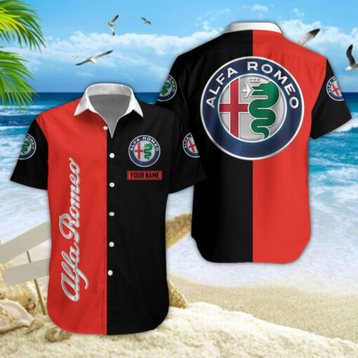 Chemise Hawaïenne Alfa Romeo Red
