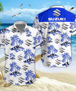 Chemise Hawaïenne Suzuki Blue V02