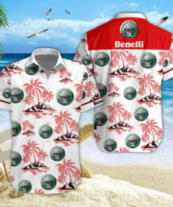 Chemise Hawaïenne Benelli Red V02