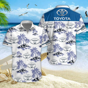 Chemise Hawaïenne Toyota Blue V02