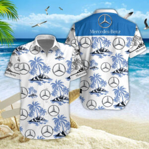 Chemise Hawaïenne Mercedes-Benz White V02