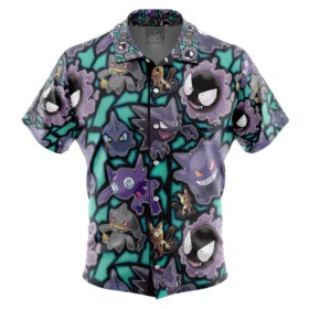 Chemise hawaïenne Type Spectre Pokémon