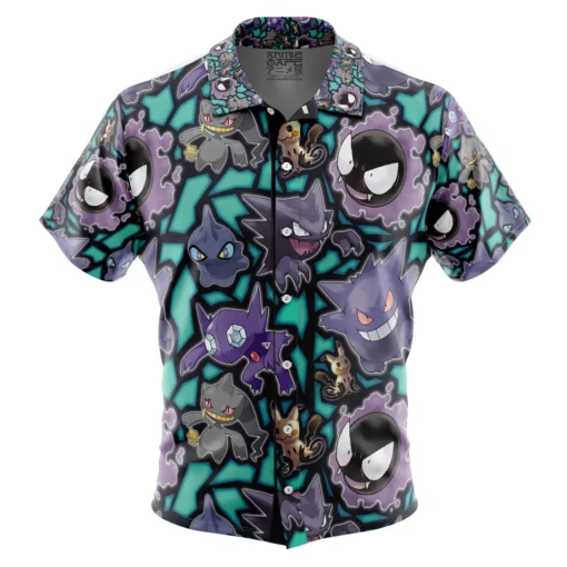 Chemise hawaïenne Type Spectre Pokémon