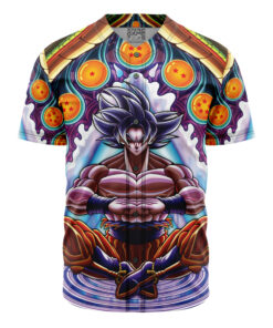Maillot de baseball Goku Ultra Instinct Psychédélique Dragon Ball Z Sans Bordure