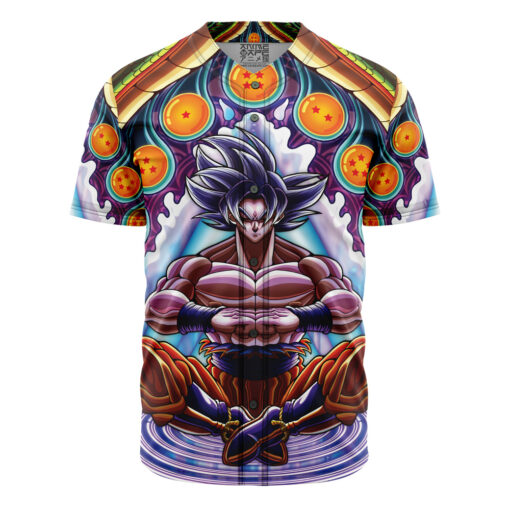 Maillot de baseball Goku Ultra Instinct Psychédélique Dragon Ball Z Sans Bordure