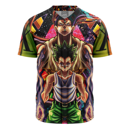 Maillot de baseball Gon Freecss Psychédélique Hunter X Hunter Sans Bordure