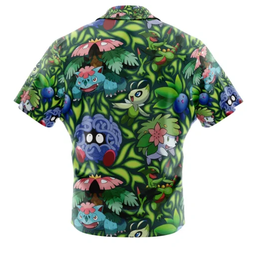 Chemise hawaïenne Type Plante Pokémon – Image 2