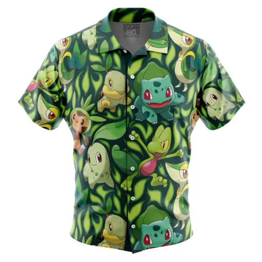 Chemise hawaïenne Types Plante Starters Pokémon