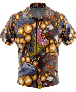 Chemise hawaïenne Type Sol Pokémon