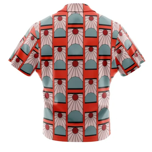 Chemise hawaïenne Boucles d'oreilles Hanafuda Demon Slayer – Image 2