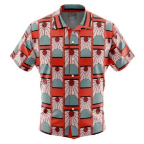 Chemise hawaïenne Boucles d’oreilles Hanafuda Demon Slayer