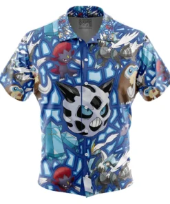 Chemise hawaïenne Type Glace Pokémon