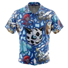 Chemise hawaïenne Type Glace Pokémon