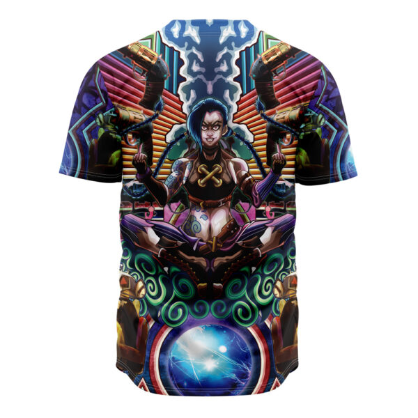 Maillot de baseball Jinx Psychédélique Arcane League of Legends Sans Bordure – Image 3