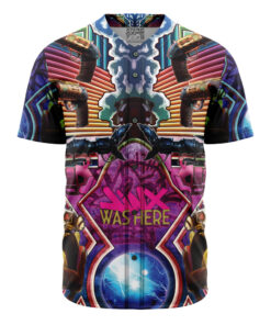 Maillot de baseball Jinx Psychédélique Arcane League of Legends Sans Bordure