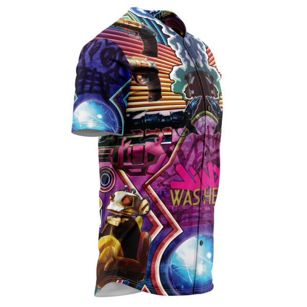 Maillot de baseball Jinx Psychédélique Arcane League of Legends Sans Bordure – Image 2