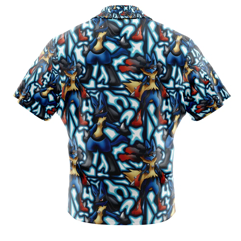 Chemise hawaïenne Lucario x Méga-Lucario Pokémon – Image 2