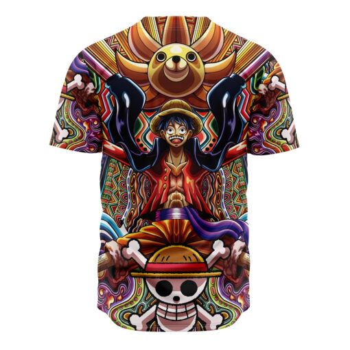 Maillot de baseball Monkey D. Luffy Psychédélique One Piece Sans Bordure – Image 3