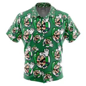 Chemise hawaïenne Luigi Mario Bros