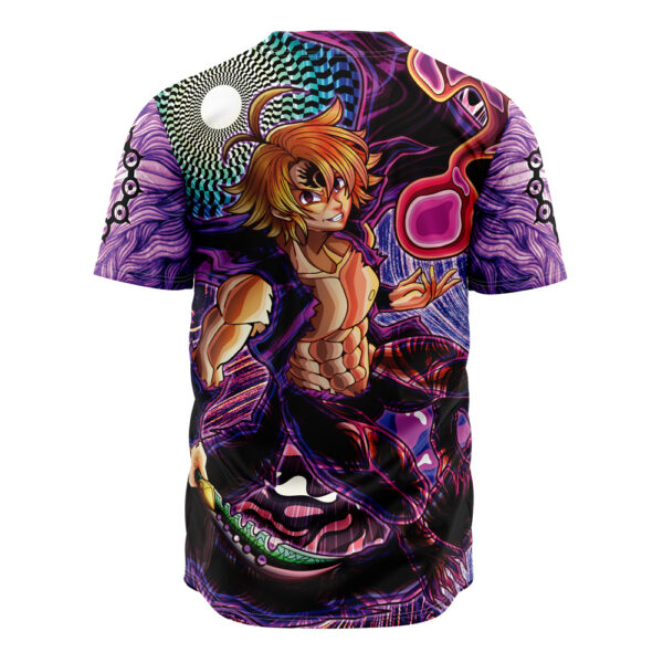 Maillot de baseball Meliodas Mode Assaut Psychédélique Seven Deadly Sins Sans Bordure – Image 3