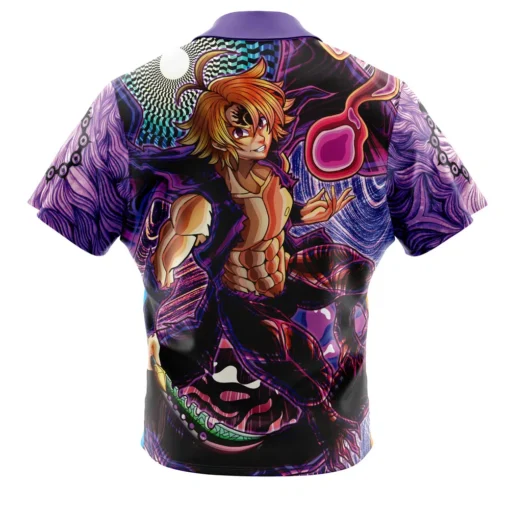 Chemise hawaïenne Trippy Meliodas Mode Assault Seven Deadly Sins – Image 2