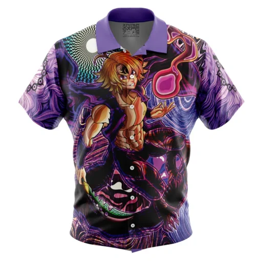 Chemise hawaïenne Trippy Meliodas Mode Assault Seven Deadly Sins