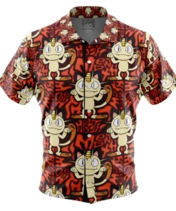 Chemise hawaïenne Miaouss Pokémon