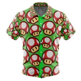 Chemise hawaïenne Champignon Mario Bros