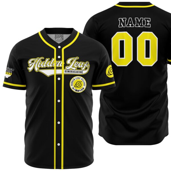 Maillot de baseball Shippuden Village Caché de la Feuille Uzumaki Shippuden