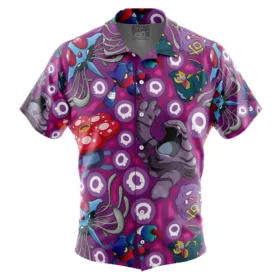 Chemise hawaïenne Pokémon Type Poison
