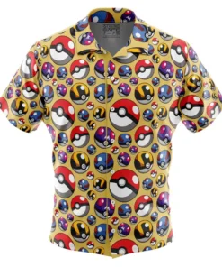 Chemise hawaïenne Poké Balls Pokémon