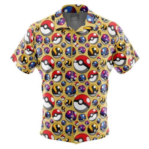 Chemise hawaïenne Poké Balls Pokémon