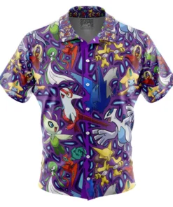 Chemise hawaïenne Pokémon Type Psy