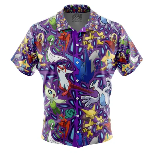 Chemise hawaïenne Pokémon Type Psy