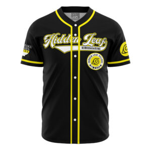 Maillot de baseball Shippuden Village Caché de la Feuille Uzumaki Shippuden