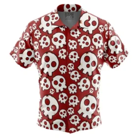 Chemise hawaïenne Emblème du Crâne Fire Force