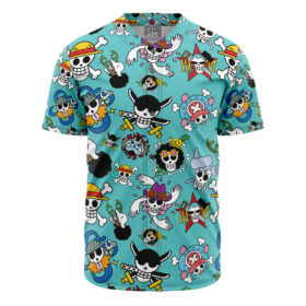 Maillot de baseball Jolly Roger des Chapeaux de Paille One Piece