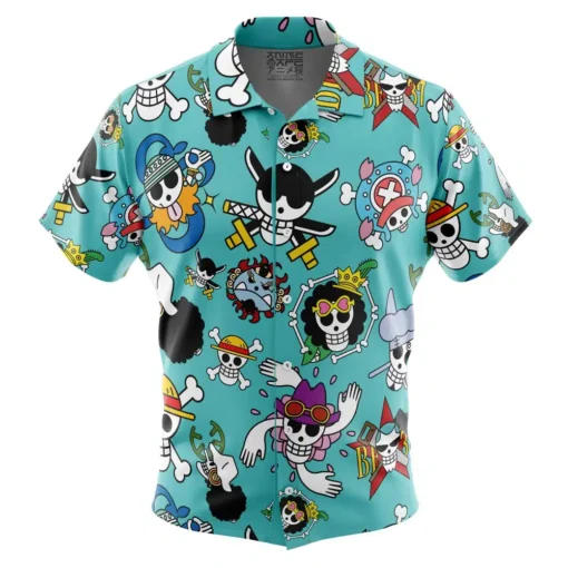 Chemise hawaïenne Jolly Roger Strawhats One Piece