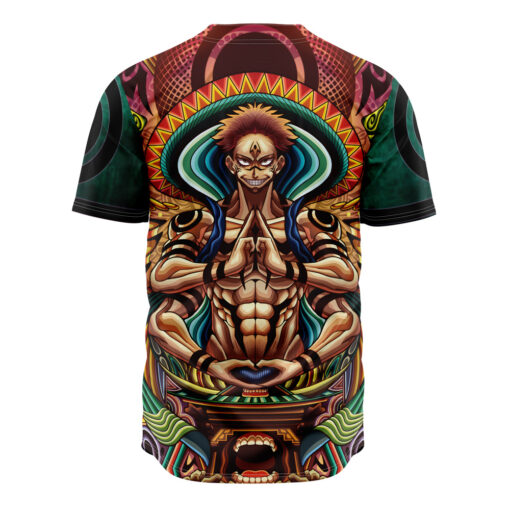 Maillot de baseball Ryomen Sukuna Psychédélique Jujutsu Kaisen Sans Bordure – Image 3