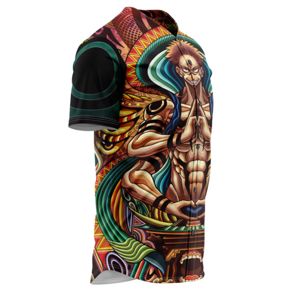 Maillot de baseball Ryomen Sukuna Psychédélique Jujutsu Kaisen Sans Bordure – Image 2