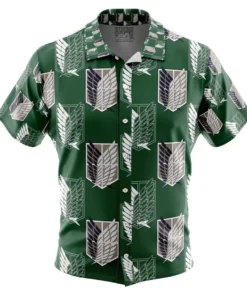 Chemise hawaïenne Survey Corps L’Attaque des Titans