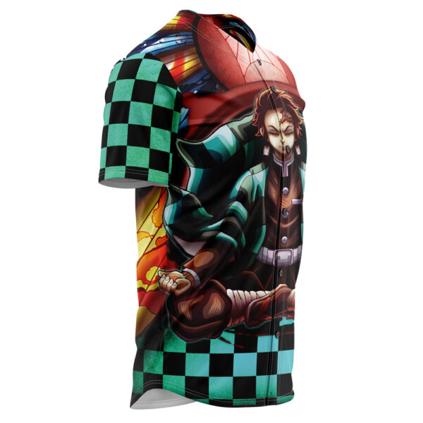 Maillot de baseball Kamado Tanjiro Psychédélique Demon Slayer Sans Bordure – Image 2