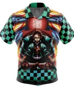 Chemise hawaïenne Kamado Tanjiro L’Attaque des Titans Trippy