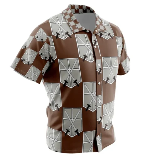 Chemise hawaïenne Corps d’entraînement L’Attaque des Titans – Image 2