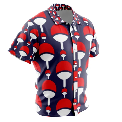 Chemise hawaïenne Blason Clan Uchiha Shippuden – Image 2