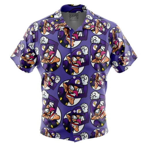 Chemise hawaïenne Waluigi Mario Bros