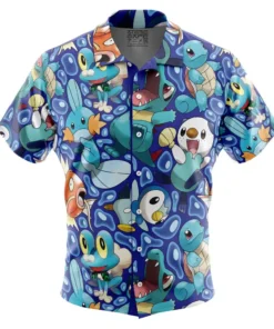 Chemise hawaïenne Types Eau Pokémon