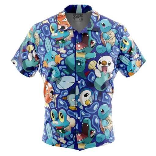 Chemise hawaïenne Types Eau Pokémon