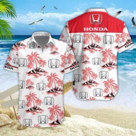 Chemise hawaïenne Honda